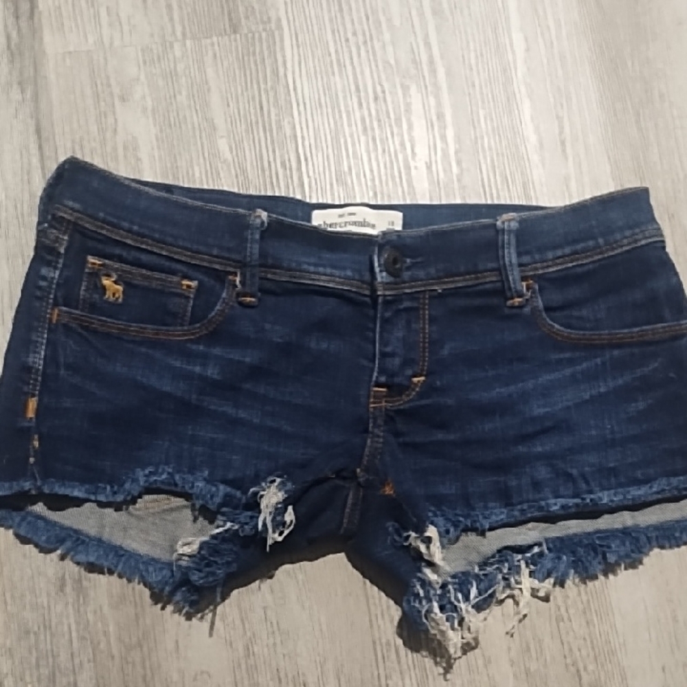 Abercrombie & Fitch Women's Blue Denim Shorts